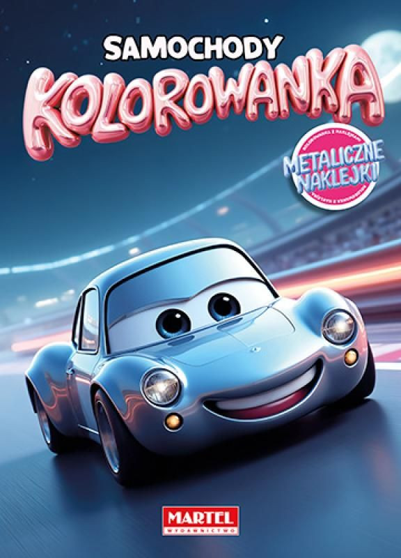 Kolorowanka z naklejkami metalicznymi Martel